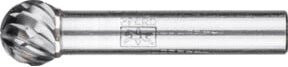PFERD Hartmetall Hochleistungsfrässtift CAST Kugel KUD in Silber, Kopf-Ø: 12 mm, Länge: 10 mm, Schaft-Ø: 8 mm, für Gußeisen - Bild 1