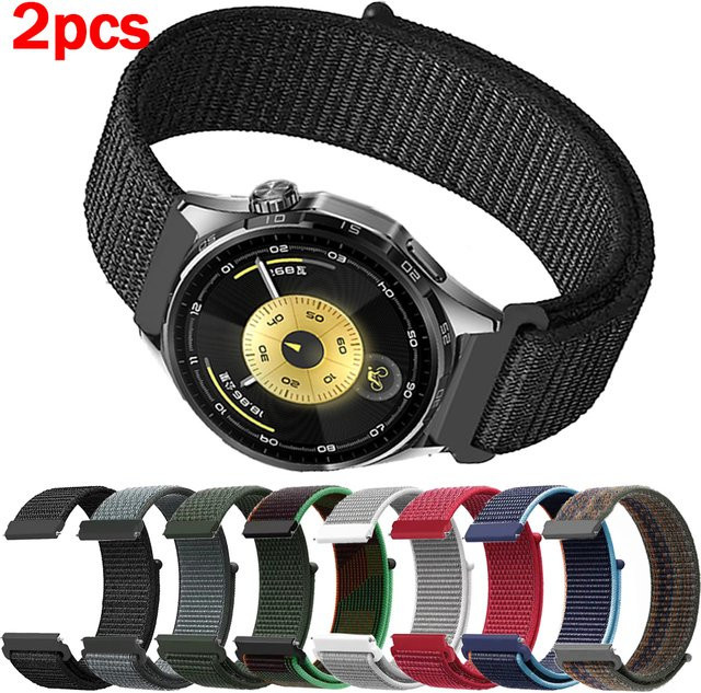 Huawei Uhrenarmband Nylon, Schwarz, Unisex - Bild 1