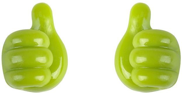 Selbstklebender Mini-Gummihalter von Teacher Hua zur Aufbewahrung von Brillenkabeln und Netzkabeln in Grün - Bild 1