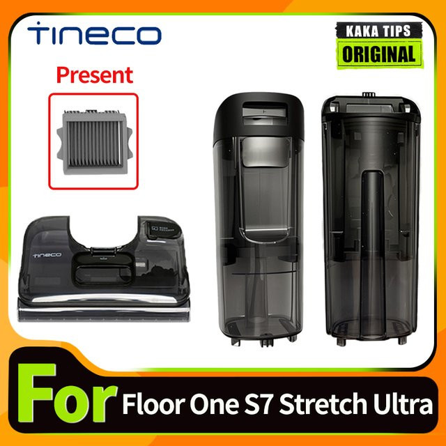 Tineco FLOOR ONE S7 Stretch Ultra Ersatzbürstenrolle und HEPA-Filter Zubehör Set in Schwarz - Bild 1