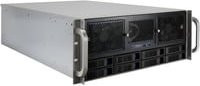 Inter-Tech Server-Gehäuse 4U-4408L in Schwarz und Grau mit Mini-ITX und USB-C - Bild 1