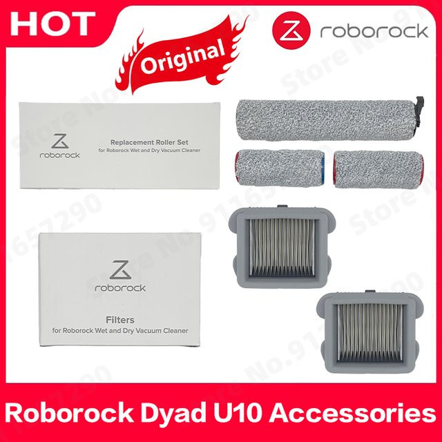 Roborock DYAD U10 Ersatzteil-Set mit Rollenbürste und HEPA-Filter in Grau - Bild 1