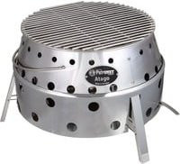 Petromax Holzkohlegrill Atago aus Edelstahl in Silber mit Grillrost - Bild 1