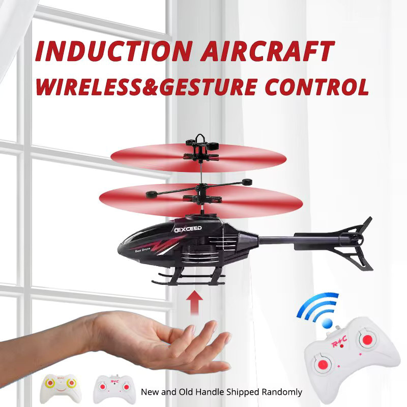 CONUSEA Rc Hubschrauber Drohne, LED, mit Fernbedienung, fallbeständig - Bild 2