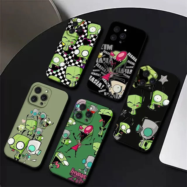 Mesuca Cartoon Handyhülle für iPhone in Schwarz und Multicolour aus weichem Silikon - Bild 1