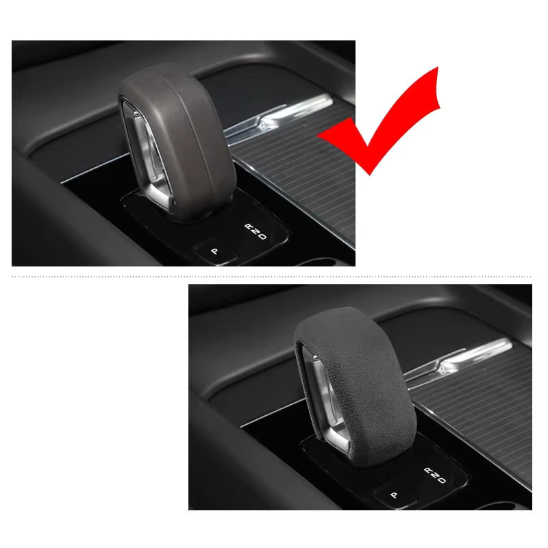 LINGLUYANG Schalthebelabdeckung für Volvo XC60 S90 XC90 S60 XC40 V60 V90 Modelle 2018-2026 Mittelkonsolen-Schaltabdeckung Innenausstattung - Bild 2