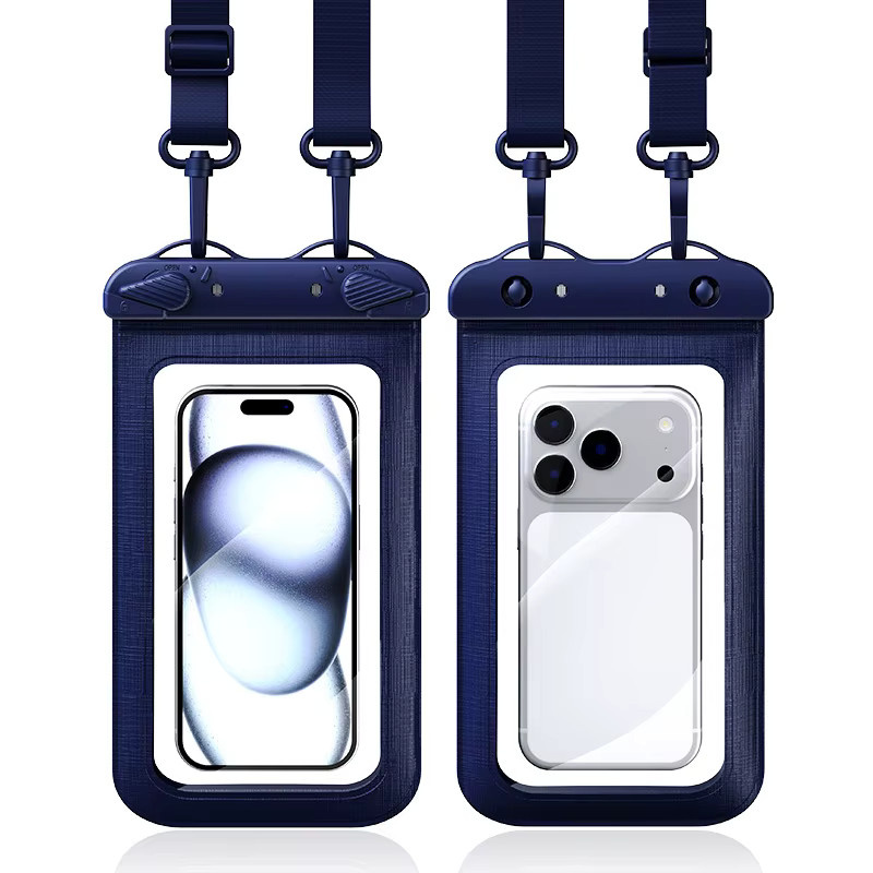 DIXSG Wasserdichte Handytasche IPX8 Schutzhülle für Schwimmen und Tauchen in Transparent, Pink oder Blau - Bild 3