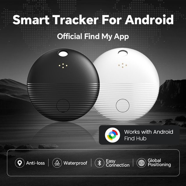 Google Find My GPS Tracker für Android zur Navigation und Anti-Verlust-Positionierung für Kinder und Fahrräder in Schwarz oder Weiß - Bild 1