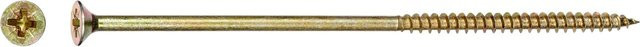 LUX-TOOLS Senkkopf Spanplattenschraube mit PZ-Antrieb, verzinkt, Durchmesser: 6 mm, Länge: 200 mm, 50 Stück - Bild 1