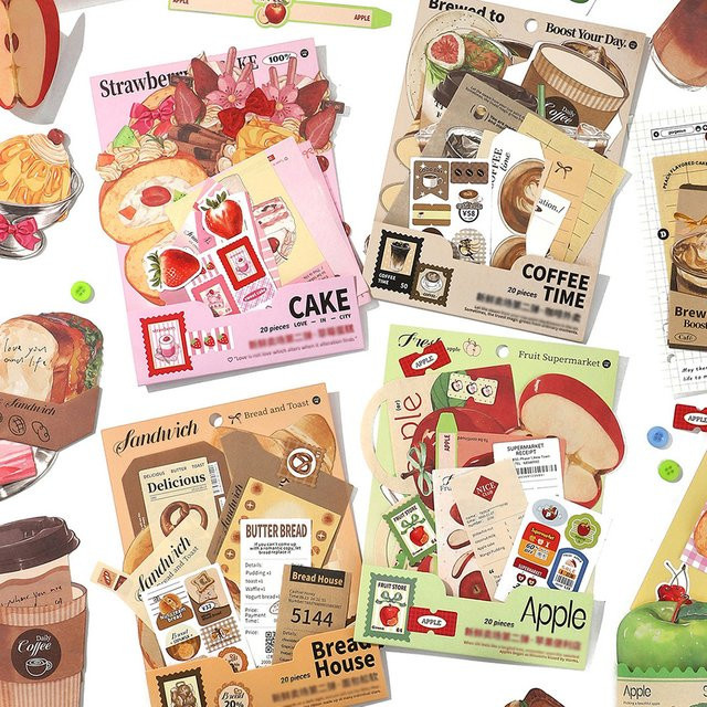 Fresh Store DIY Materialpaket für kreative Dekorationen mit kleinen Mechanismen und Kragenaufklebern in Multicolour - Bild 1