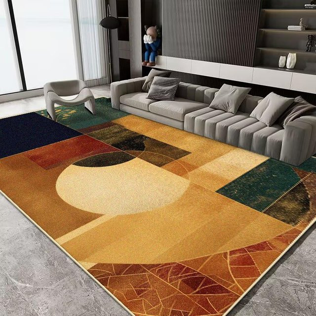 Karpetti Kurzflor Samtteppich in Multicolour, Waschbare Wohnzimmerteppich mit floralem Design, B x T: 120 x 160 cm - Bild 1