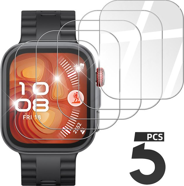 OAKCHARM Displayschutzfolie aus gehärtetem Glas für Huawei Watch Fit 4Pro, transparent, 1-5 Stück - Bild 1
