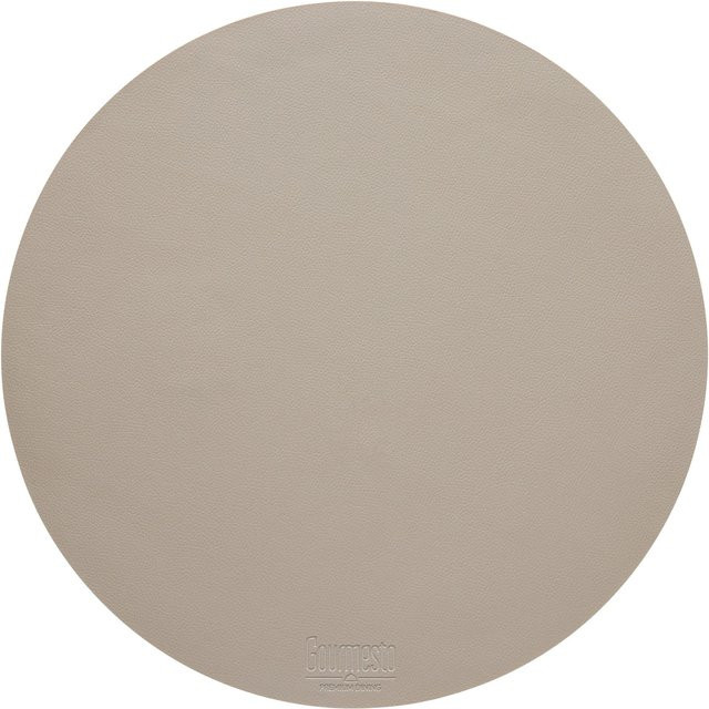 Gourmesto Tischset Livi Beige rund, pflegeleicht und fleckenabweisend, Durchmesser: 40 cm - Bild 1