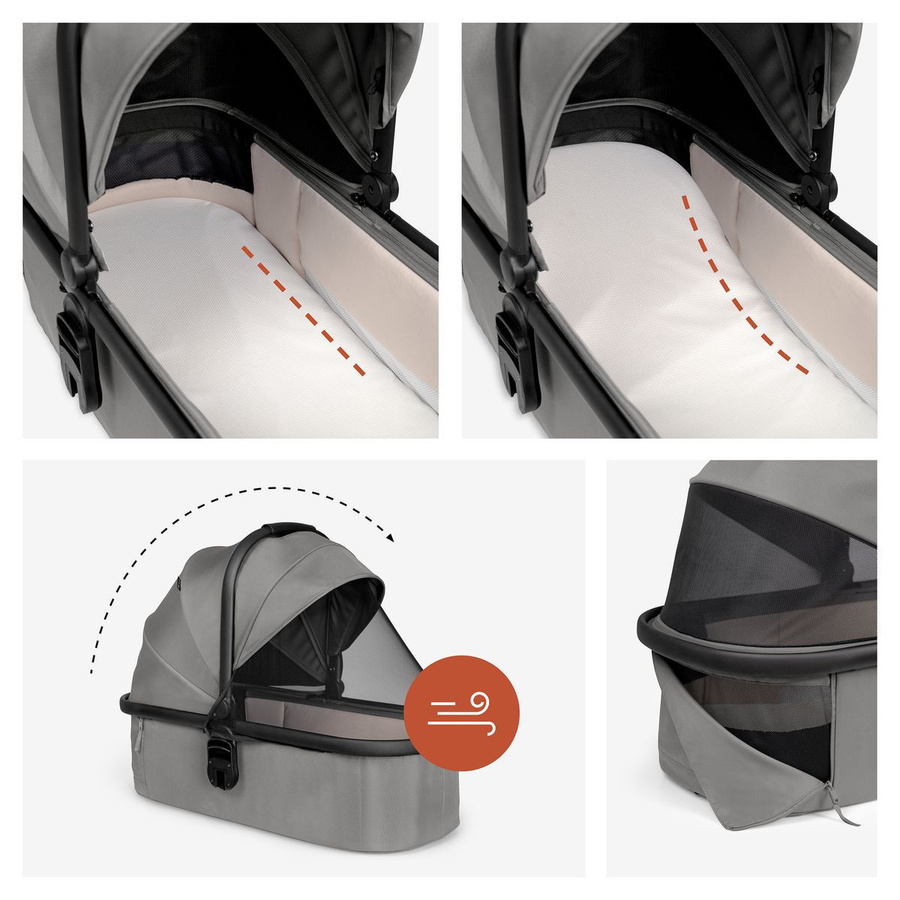 Hauck Kombi-Kinderwagen Grow N Care Set Geschwisterwagen in Grau - Bild 7