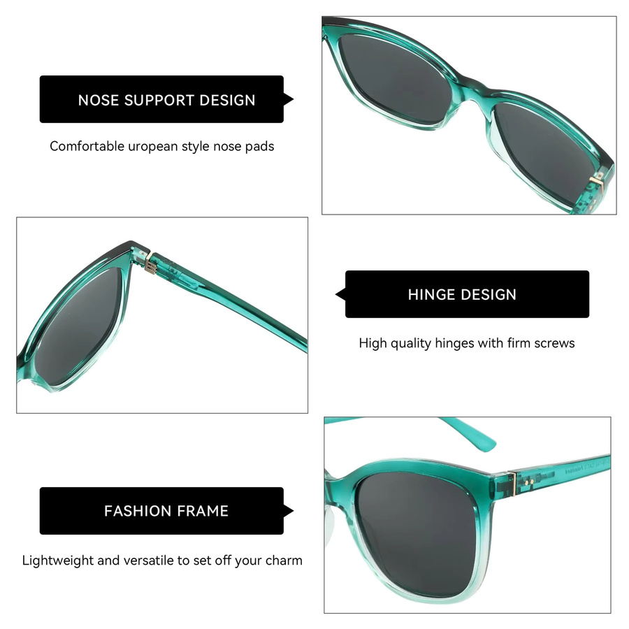 BLUEMOKY Sonnenbrille Cat-Eye, Vollrand, Kunststoff, Damen, polarisiert - Bild 3