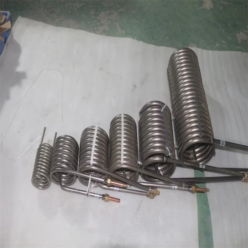XMSJ Titanrohr-Verdampfer als gerader Wärmetauscher für Fischbecken in Silber, passend für 1-5 PS Kühler - Bild 3