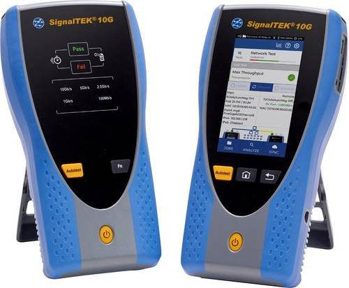 Trend Networks SignalTEK 10G PRO Netzwerkprüfgerät in Blau mit Wi-Fi - Bild 1