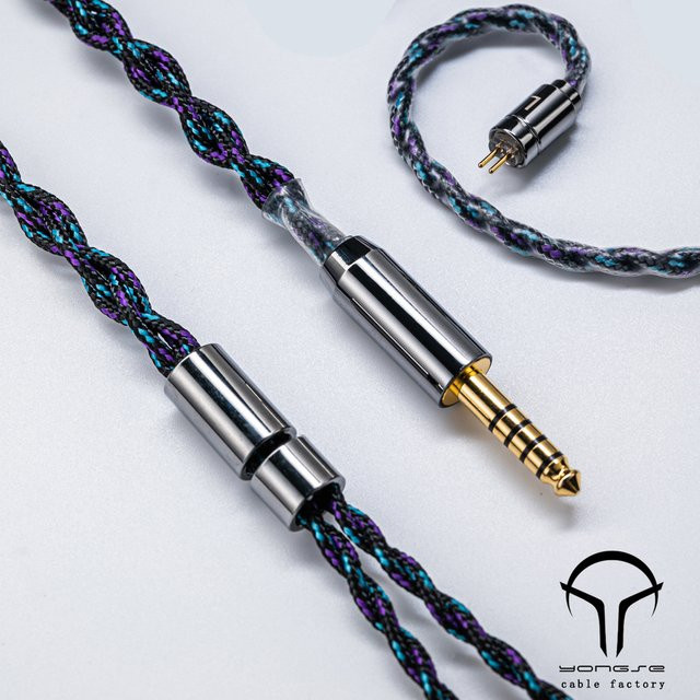 Yongse Alpine Upgrade-Kabel aus versilbertem 6N OCC Kristallkupfer, 4-adrig, multicolour - Bild 1