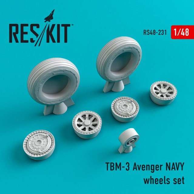 ResKit Models TBM-3 Avenger NAVY, Wheels set - Bild 1