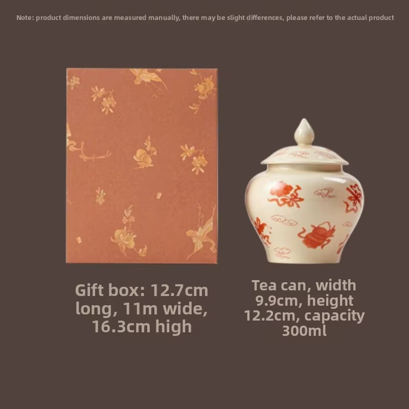 Jinjunmei Pu Erh Tee in schwarzer Keramik-Teedose - Bild 4