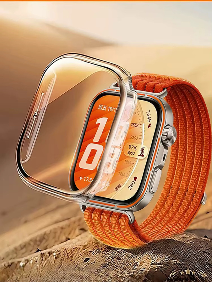 Huawei Displayschutz aus gehärtetem Glas, transparent, Huawei Watch Fit 5-4 Pro - Bild 3