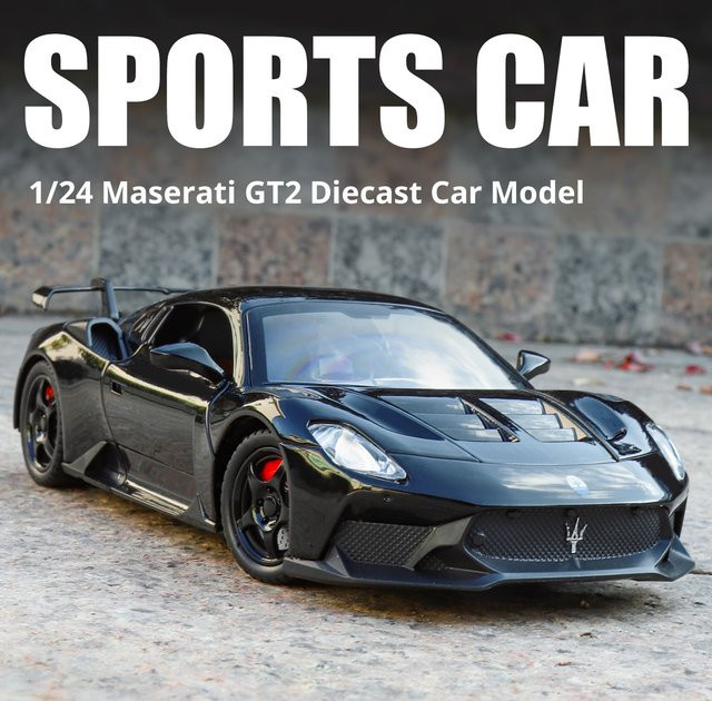 Maisto Maserati GT2 Automodell, 1:24, Metall, mit Licht und Sound - Bild 1