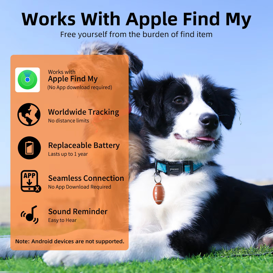 itag Smart Bluetooth GPS Tracker Gelb mit Apple Find My App Unterstützung, IP65 wasserdichter Anti-Lost Locator für Haustiere und Gegenstände - Bild 2