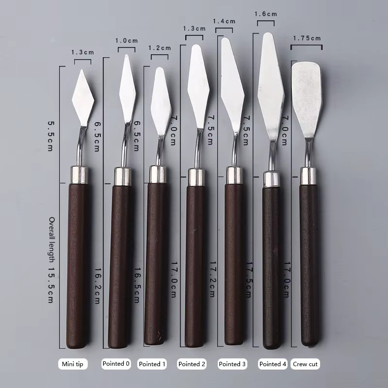 KEANG Künstlerpalette-Messer aus Edelstahl für Ölgemälde und Kunstwerke - Bild 2