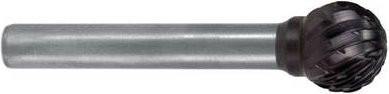 Exact 72316 Frässtift Hartmetall Kugel in Silber, Länge: 54 mm, Schaftdurchmesser: 6 mm - Bild 1