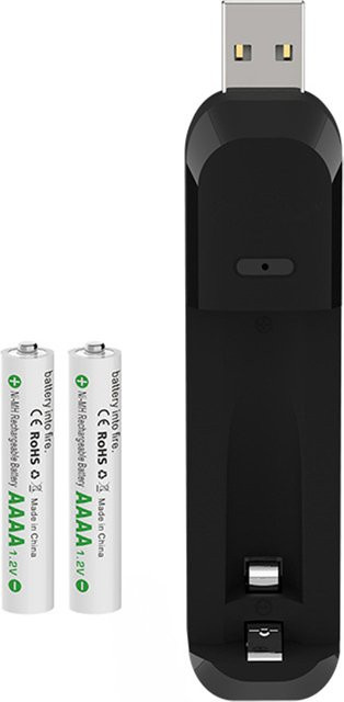 DOUBLEPOW Akku Set mit 2 Stück 1,2 V 400mAh AAAA Ni-MH Akkus und Ladegerät für AA, AAA und AAAA Batterien - Bild 1