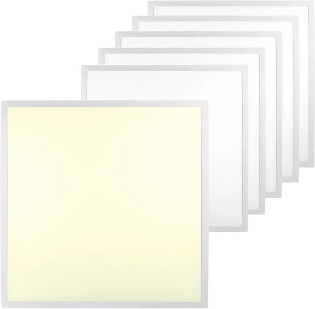 LUXULA 6er Pack LED Panel in Weiß mit UGR-Schutz - Bild 1