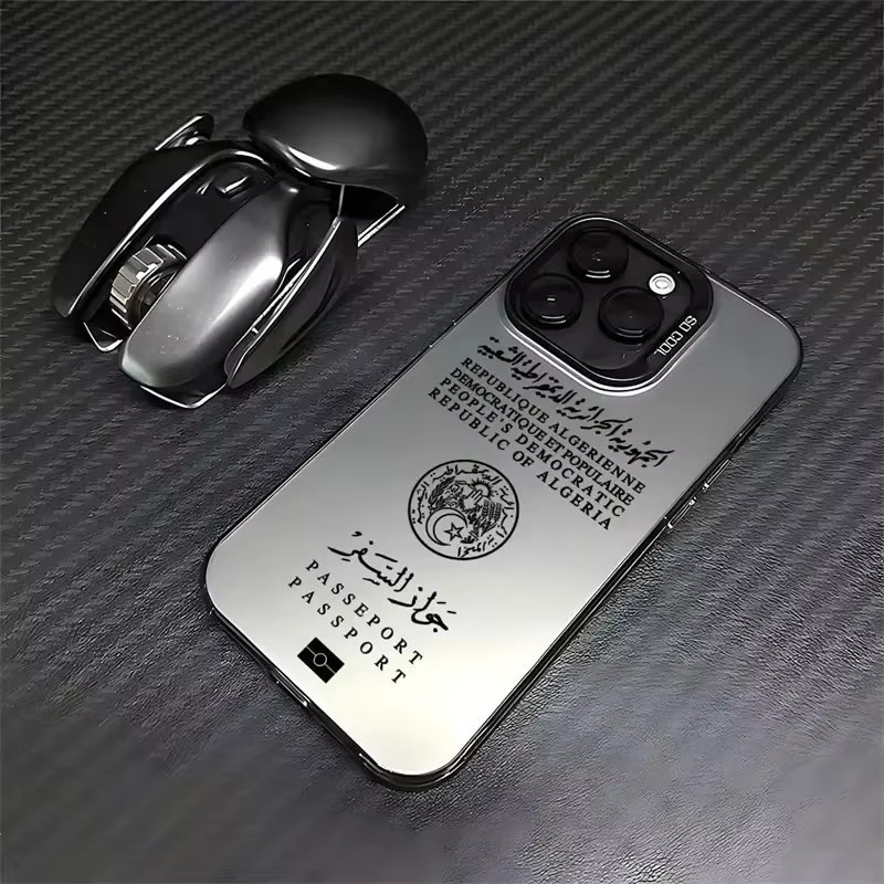 Stoßfeste iPhone Passhülle mit Algerien Design als harte Rückseite und Bumper Cover - Bild 6