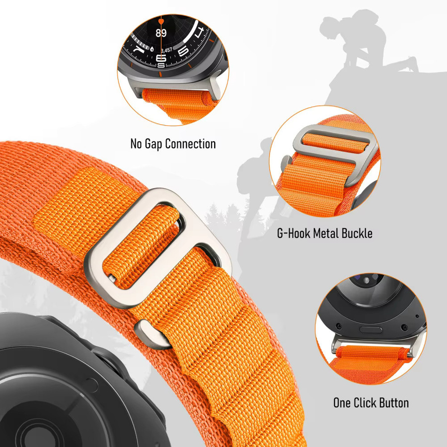 jansin Uhrenarmband Alpine Loop, Nylon, Textil/NATO, Unisex - Bild 3