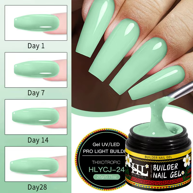HLGEL Malgel-Lack, grün, schimmernd, 20 ml, Herren - Bild 6