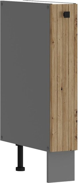 AVA Artisan Unterschrank mit Schrankauszug in Lamellenoptik, Breite: 15 cm - Bild 1