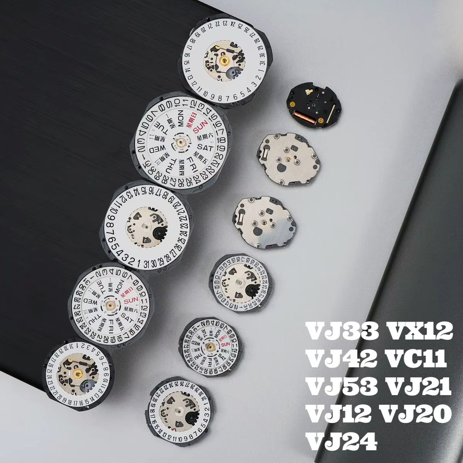 CHIICSMART Uhrenwerk-Ersatzteile, Tag-Datum-Kalenderfunktion, Silber - Bild 2