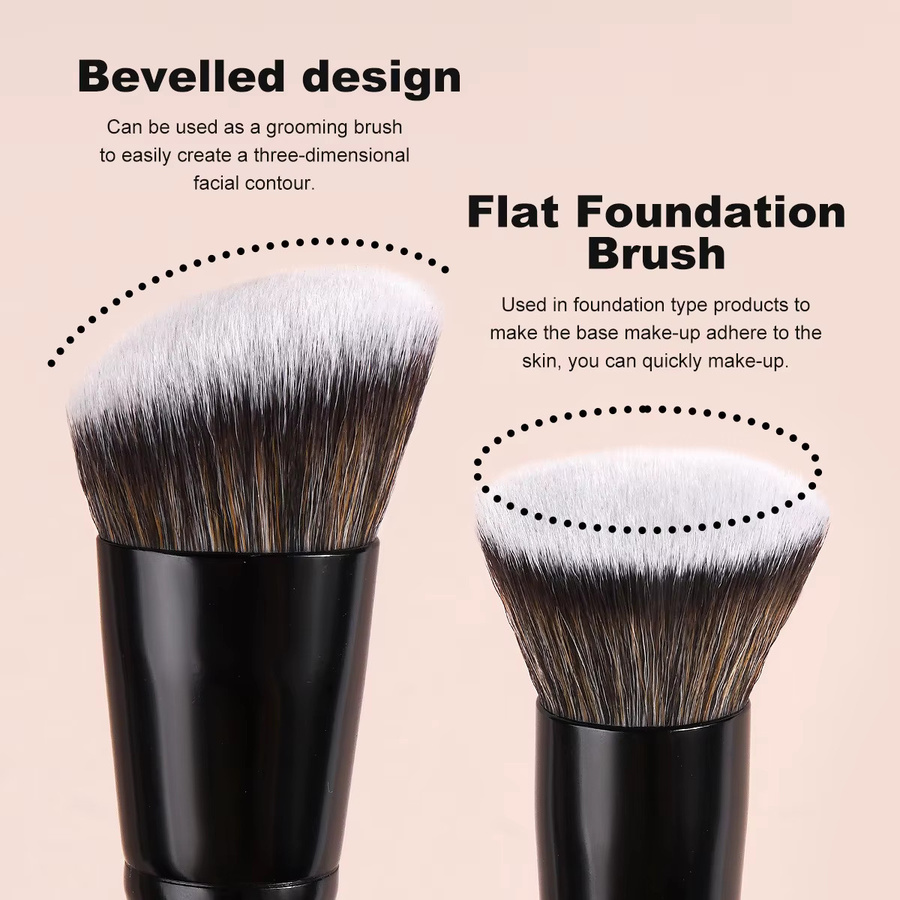 MAANGE Foundation Contour Dual-Ended Make-up-Pinsel, Unisex - Bild 3