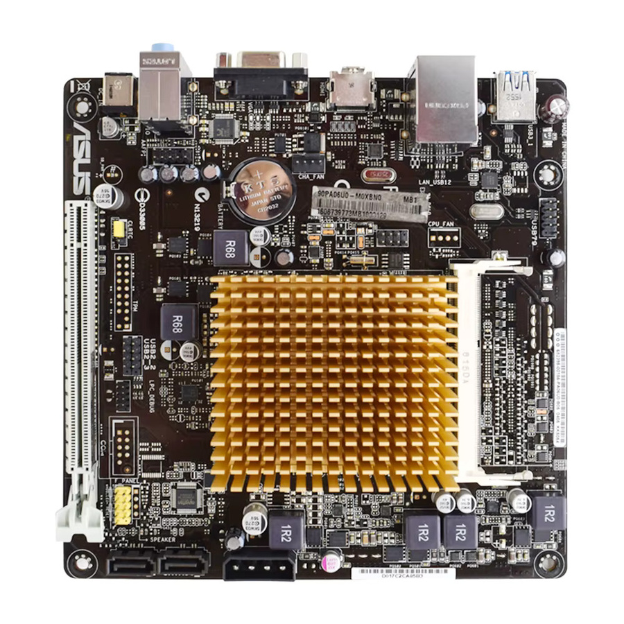 Asus J2900-K Mini ITX Motherboard mit integrierter J2900 Dual-Core-CPU, DDR3, PCIe 2.0 x16, SATA 6 Gbit/s und USB 3.0 in Schwarz - Bild 2