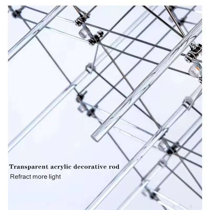 TAONUANSHU LED Pendelleuchte im minimalistischen Würfel-Design aus Metall, Warmweiß - Bild 6