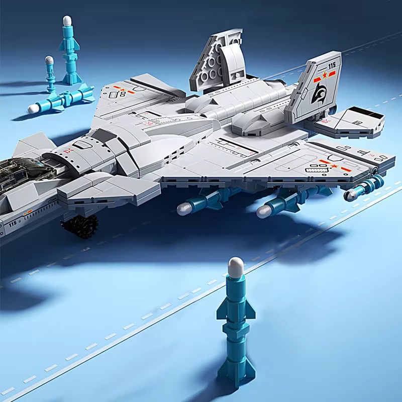 TOYLINX Militär Jet Fighter, Bausteine, 577 Teile - Bild 4