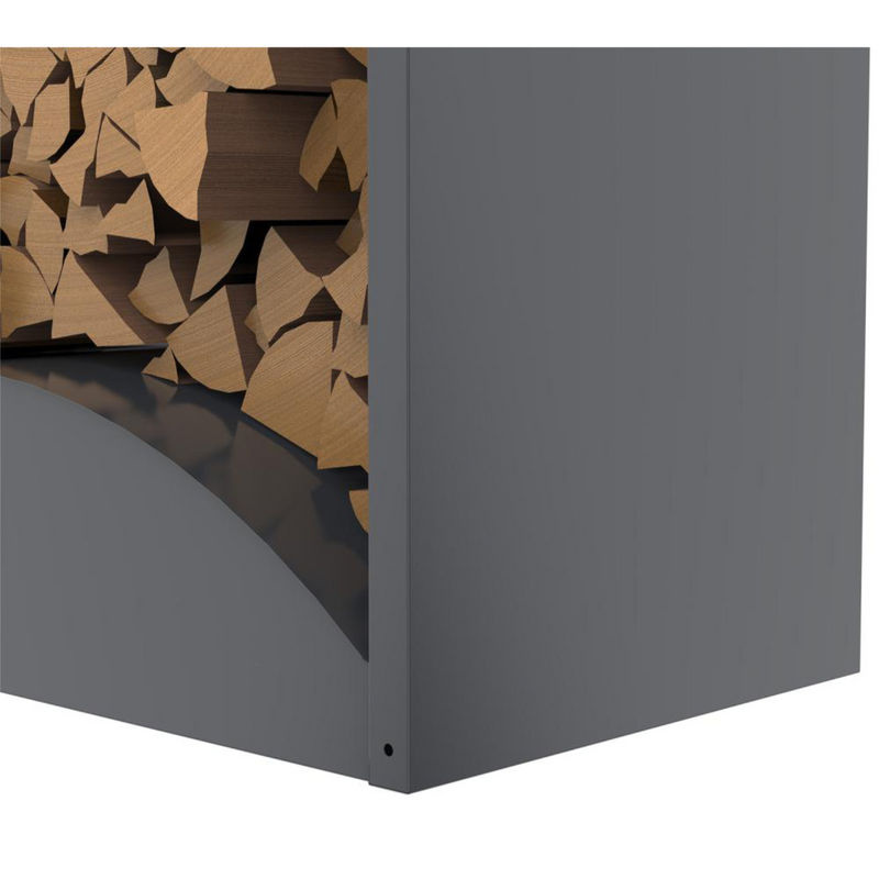 Westmann Kaminholzregal Castra A Anthrazit B/T/H: 98 x 52 x 160 cm - Bild 3