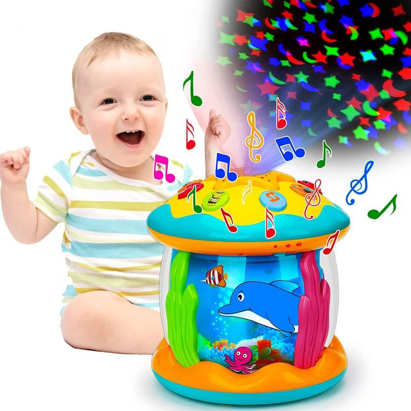 Yiran toy Ozean Rotierender Projektor Musikspielzeug 1-3 Jahre - Bild 3