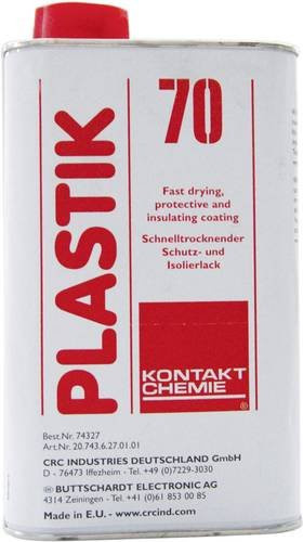 Kontakt Chemie PLASTIK 70 74327-AA Isolier- und Schutzlack, transparent/weiß, 1 l - Bild 1