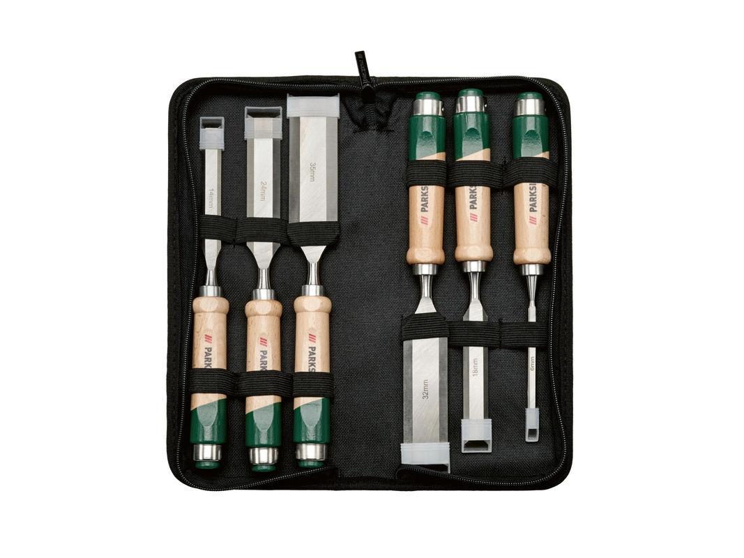 Parkside Holzschnitzset und Stechbeitelset aus Stahl, 6-teilig, Multicolour - Bild 3
