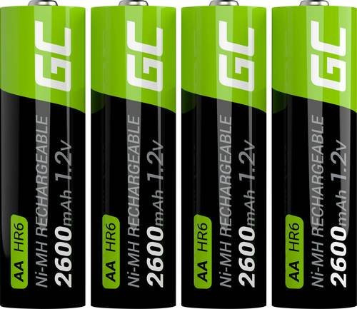 Green Cell HR6 Mignon AA Akku NiMH 2600 mAh 1.2V 4er Pack - Bild 1