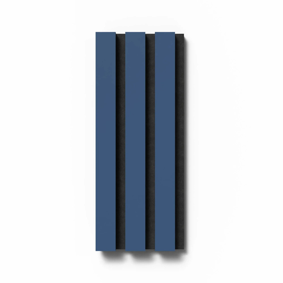 Denpanels Akustikpaneel mit Streifenoptik in Midnight Blue und Schwarz aus Linoleum und Filz, Breite: 29,5 cm, Höhe: 15 cm - Bild 2