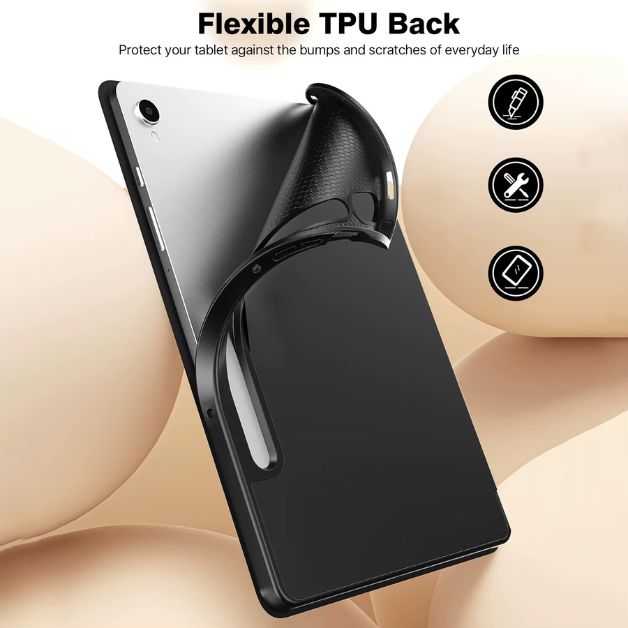 Magnetische Flip-Standhülle von tzion für Samsung Galaxy Tab A7 Lite A8 A9+ A11+ S6 Lite S8 S9 S10FE in Pink - Bild 5