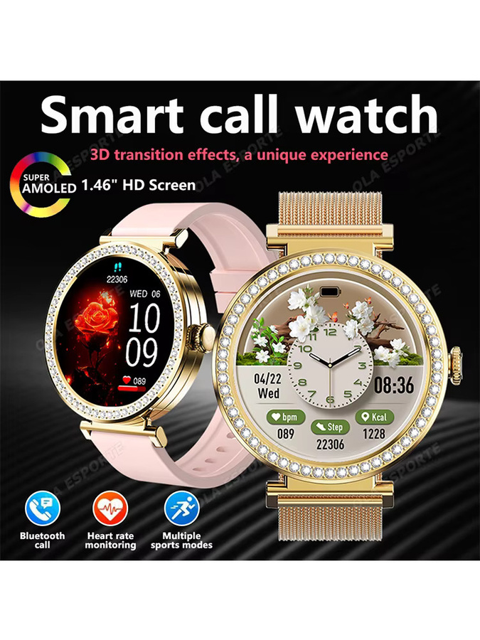 Ola Esporte Smartwatch, Gold, Zirkonia, Damen - Bild 6