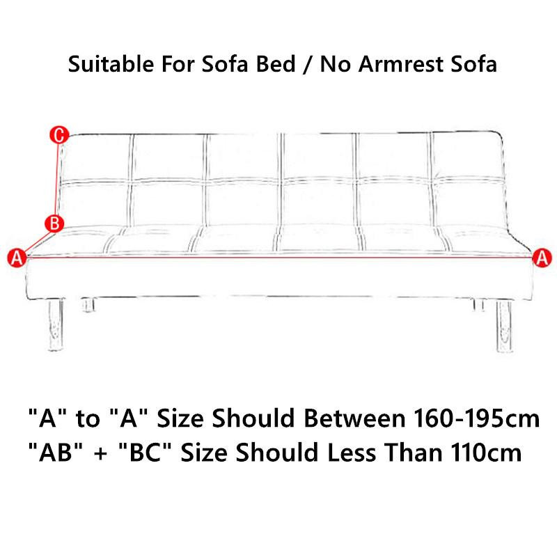 Housmife Sofa-Bettbezug in einfarbiger Optik, passgenauer Couchbezug aus Polyester für Frühling und Sommer, Breite: 120-150 cm - Bild 2