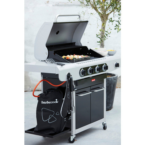 BARBECOOK Gasgrill Siesta 412 Black Edition in Schwarz und Grau mit 5 Brennern, Gusseisen und Grillfläche 70 x 43 cm - Bild 2
